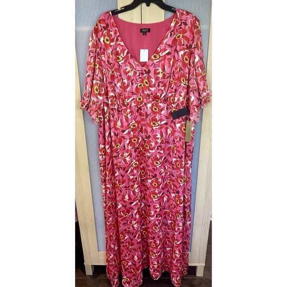 Maree Pour Toi Women's Maxi Dress Plus Sz 26 Ruffles Party Wedding Casual  Boho - Picture 2 of 6